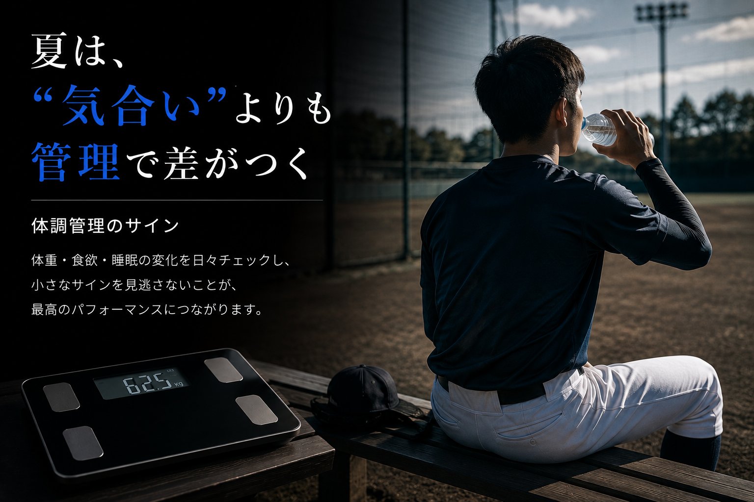 夏は、気合いよりも管理で差がつく