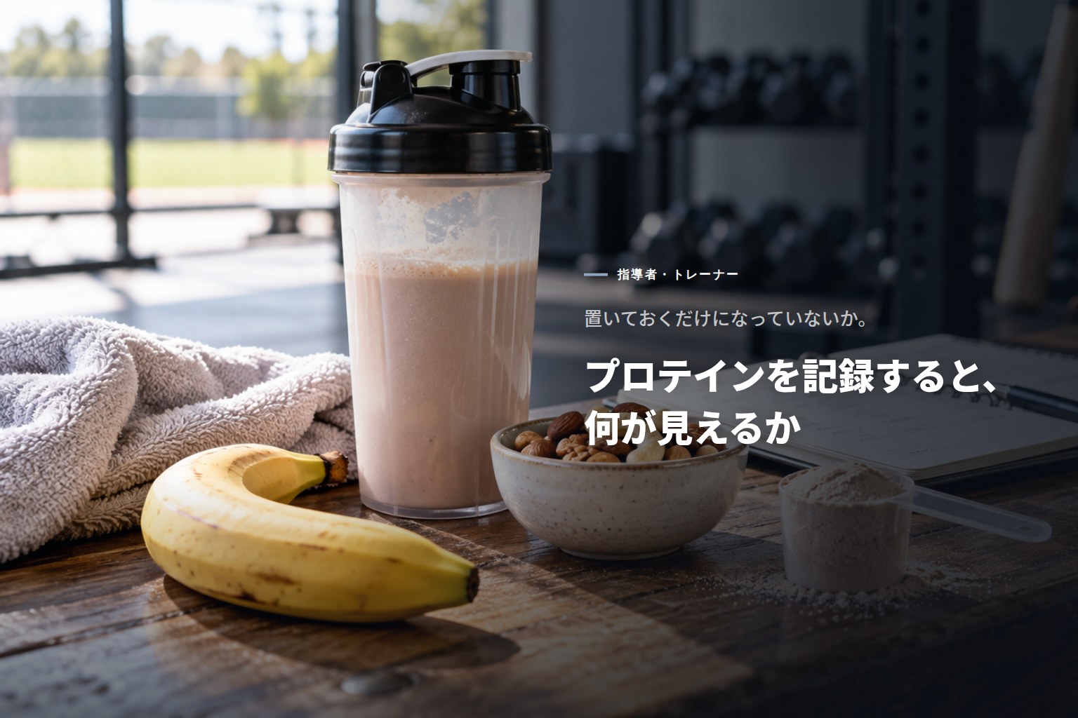 プロテインを「置く」から「記録する」へ